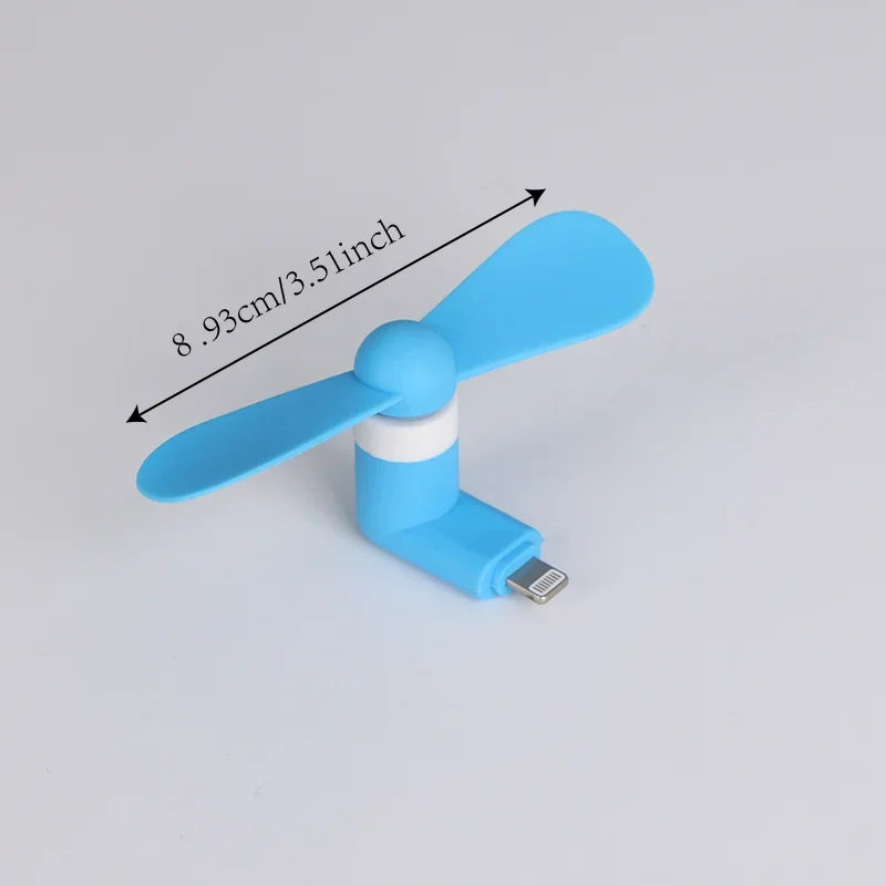 Kreativer Mini Tragbarer Micro-USB-Lüfter 5v 1w Mobiltelefon USB C Mini Fan Gadget Fan Tester