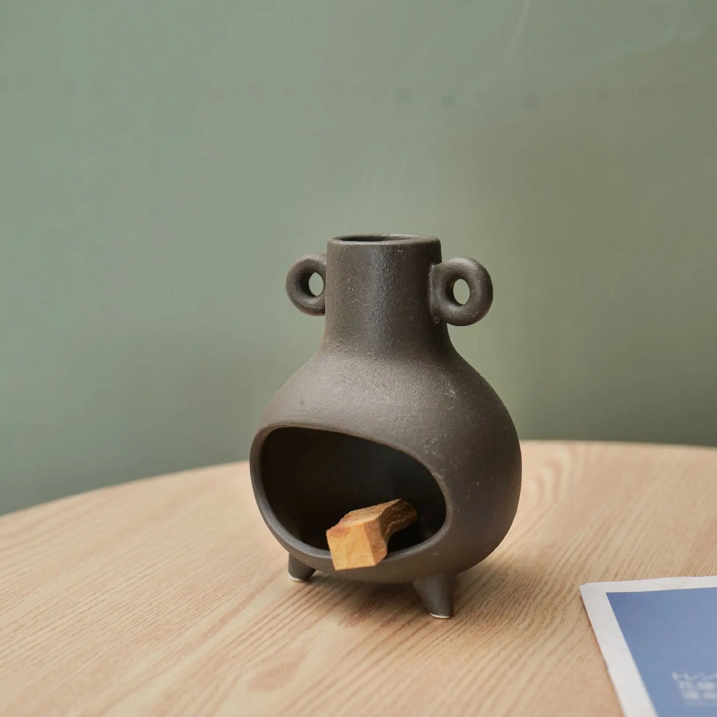 Keramik Palo Santo Halter Salbei Smudge Bowl Salbei Halter Räucherstäbchen Brenner Palo Santo Sticks Halter Meditation Geschenk