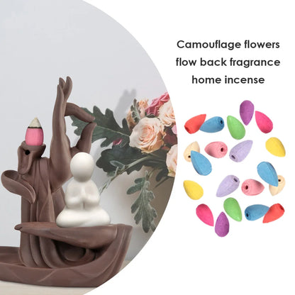 Natürlicher Weihrauch Gemischter Wasserfall Rauch Rückfluss Kegelbrenner Weihrauch Duftend Reflux Aromatherapie Teestube Yoga Raum Meditation