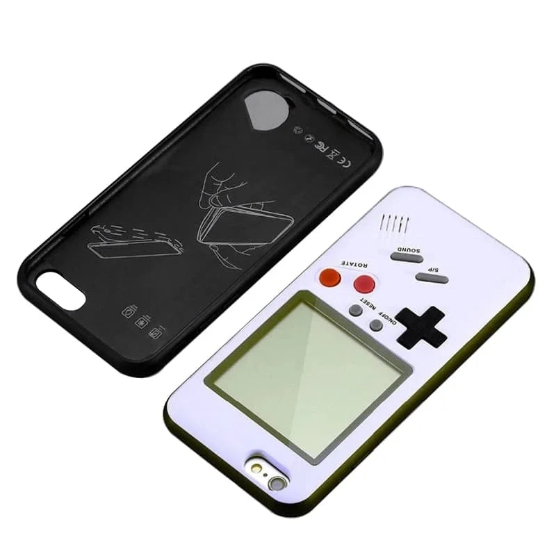 Vintage Retro Game Boy stoßfeste Handyhülle für iPhone 15, 12, 13, 14 Pro Max, Mini, XS, XR, X, 8, 7 Plus, SE 2020, Gameboy Silikonhülle