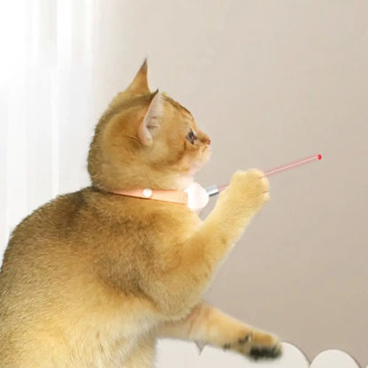 Lindern Sie Ängste Smart Laser Cat-Teasing Collar Interaktive Selbstunterhaltung Cat Teasing Collar befreit die Hände Kreativität