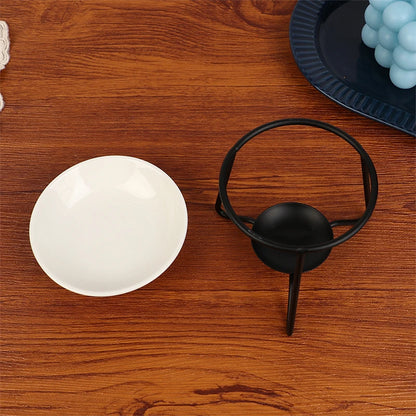 1Pc Schwarz Neue Weihrauch Brenner Ätherisches Öl Lampe Herd Teelicht Kerzenhalter Ornament Aroma Diffusor Spa Meditation Wohnkultur