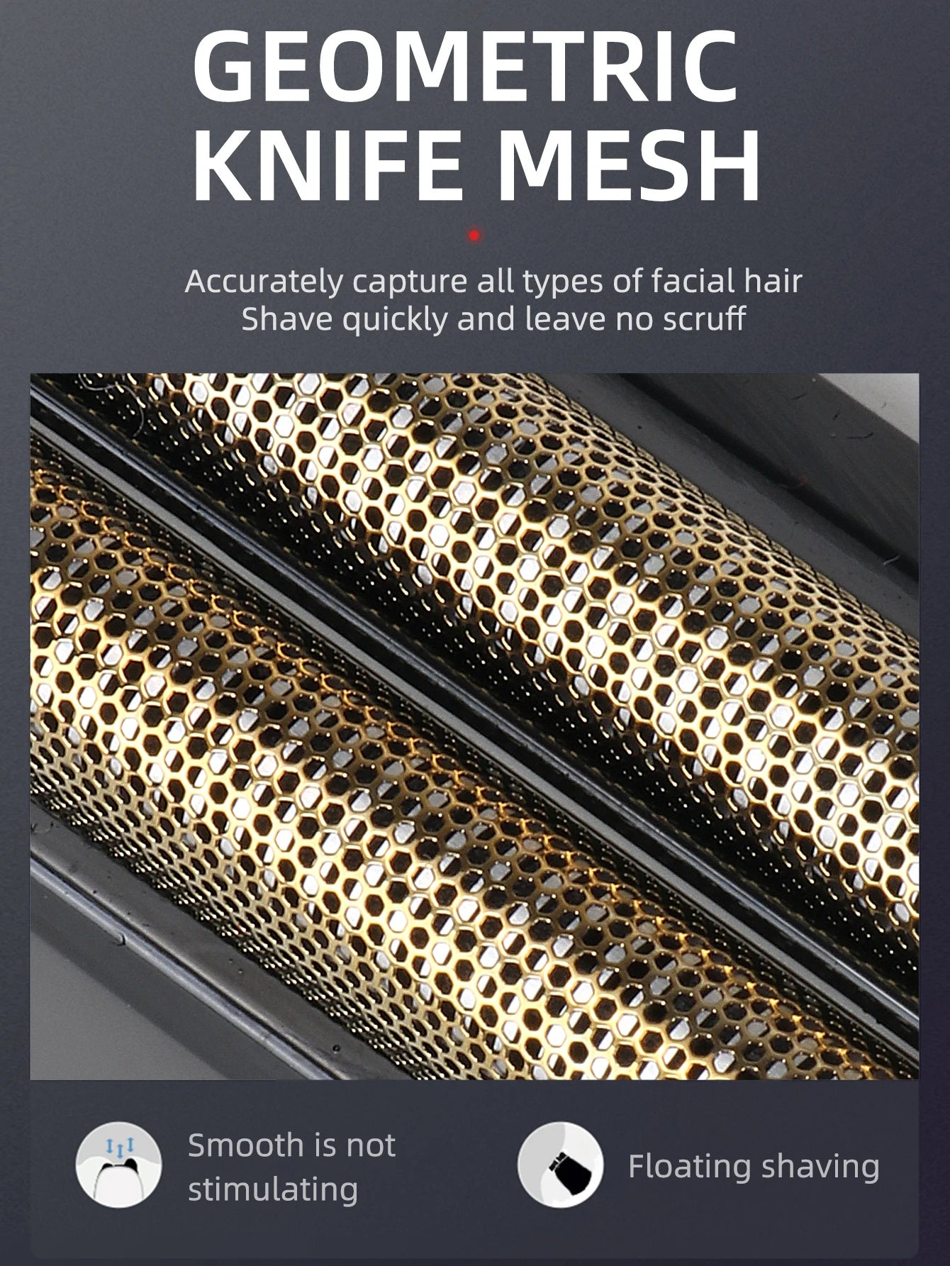 Kemei Elektrorasierer für Männer, wasserdicht, kabellos, USB wiederaufladbar.