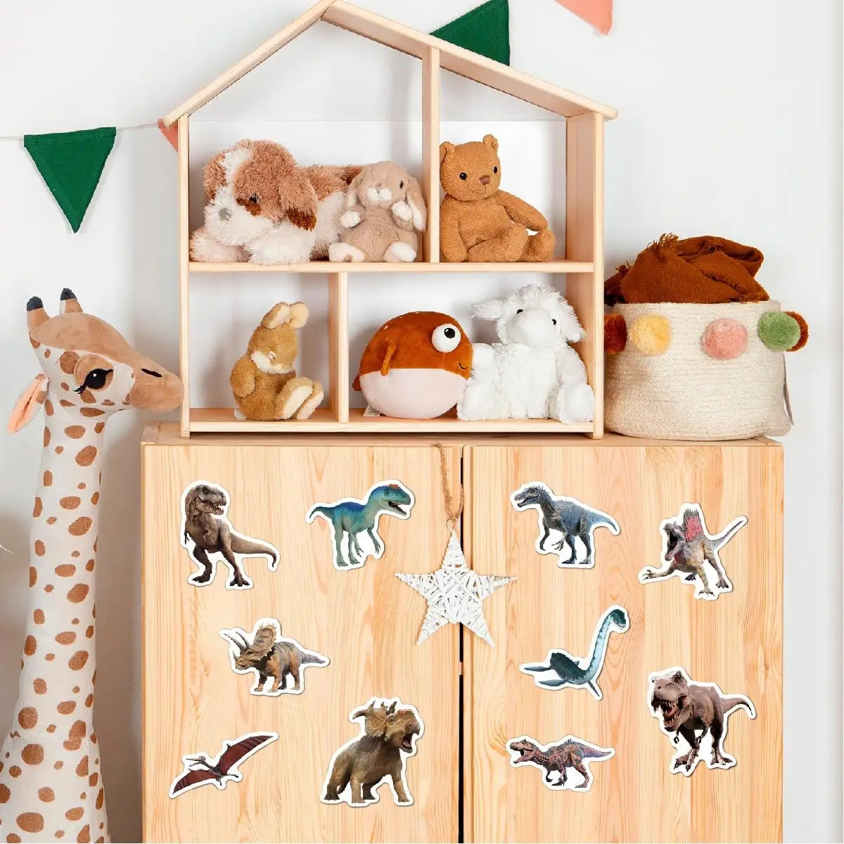 50/100 Stück Jurassic Dinosaurier-Aufkleber – Wasserdichte Vinyl-Sticker für Kinder, für Wasserflaschen, Scrapbook, Laptop, Skateboard, Computer