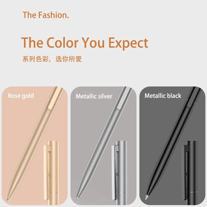 Bunki Metallschild Stiftkugel signieren Stift 0,5 mm Gel vor Vorscheibe Smooth Switzerland Refill Black Ink Office School Schreibstift