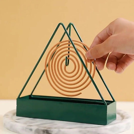 Kreativer Moskito-Spulenhalter mit Tablett Nordischer Stil Spirale Sommer Tag Eisen Mückenschutzmittel Räucherstäbchen Rack Platte Wohnkultur