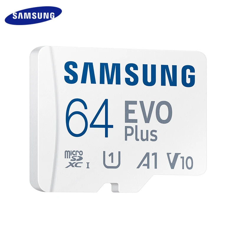 Samsung 512 GB 256 GB 128 GB A2 V30 Speicherkarte EVO Plus Micro SD Karte 64 GB A1 V10 High Speed UHS-I Klasse 10 TF Karte für Kamera