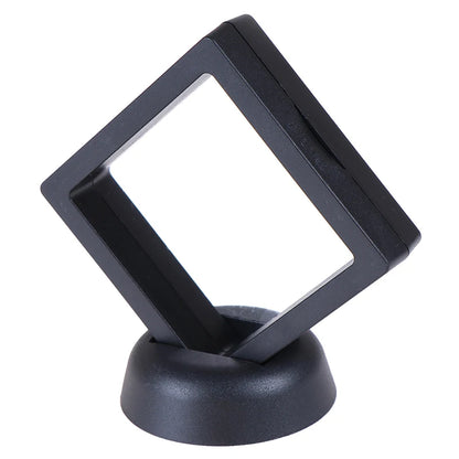 3D Floating Picture Frame Box Jewelry Home Display Stand Ring Pendant Holder Protect Jewellery Präsentation Case
