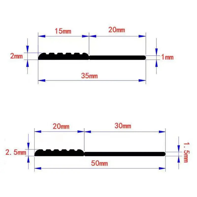 Neue staubdichte Tür Zugluft Weatherstrip Bottom Seal Strip Silikon Winddicht Staub Selbstklebend für Türstopper Dichtungsband