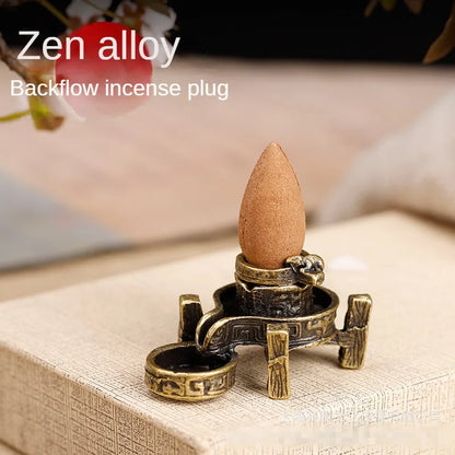 Antik Rückfluss Räucherstäbchen Brenner Buddha Hand Graphit Räucherstäbchen Stand DIY Zuhause Zen Wasserfall Ornamental Tee Zeremonie Ornamente