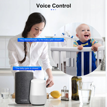 GIRIER Tuya ZigBee Tür- und Fenstersensor, intelligenter kabelloser Kontaktdetektor für die Sicherheit zu Hause, Arbeit mit Home Assistant ZigBee2MQTT