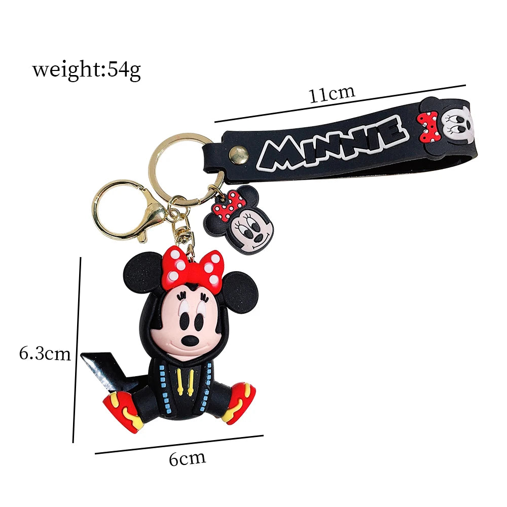 Disney Micky Maus Schlüsselanhänger Niedliche Karikatur Baby Junge Mädchen Figur Schlüsselanhänger Kawaii Minnie Schlüsselanhänger Modell Kind Spielzeug Kinder Geschenk