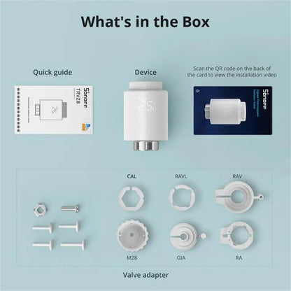 SONOFF TRVZB Zigbee Thermostatisches Heizkörperventil TRVs Smart Quiet TRV Temperaturregelungssystem Unterstützung Alexa ZHA MQTT Ewelink