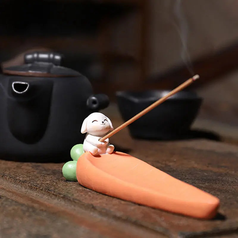 Cartoon Harz Tier Form Weihrauch Stick Halter Blatt Form Linie Weihrauch Brenner Tisch Handwerk Sandelholz Spule Basis Hause Dekoration