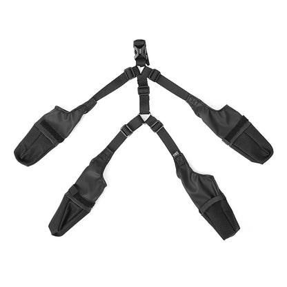 Verstellbare schützende Allwetter-Hundehose Hundepfotenschutz mit Zusatzriemen schützt vor Winterkälte für Hunde