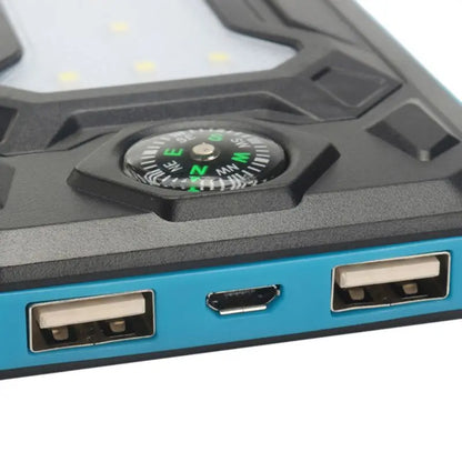 Tragbares 10000mah Dual-USB-Powerbank-Gehäuse Wasserdichtes Solar-Powerbank-Gehäuse Universell für Telefonladegerät Keine Batterien