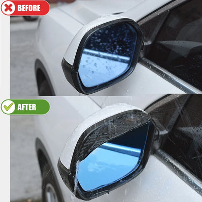 2PCS Auto Rückspiegel Regen Augenbraue Visier Carbon Faser Zubehör für Honda Civic Accord City Odyssey Spirior CRV