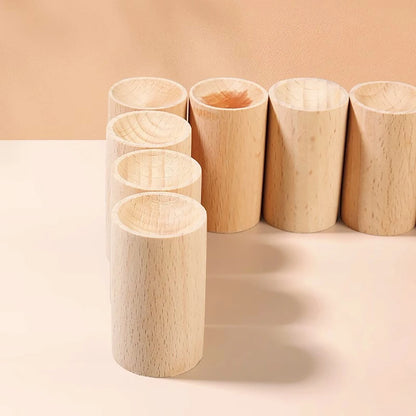 5pcs / 10pcs Holz Diffusor für ätherische Öle, tragbarer Aromatherapie-Holz-Auto-Diffusor, Home Indoor Round Zylinder Duft Spreader