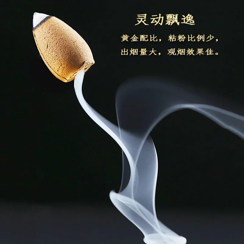 10-100pc/Beutel natürlicher Wasserfall Weihrauchkegel Rückfluss-Turm Weihrauch für Brenner Rauch Backflow-Kegelduft Lavendel Aromatherapie