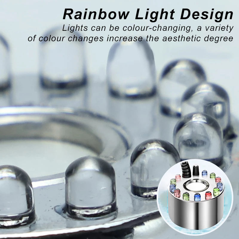 Mini LED-Kürbislicht Nebler: Wasserbrunnen-Nebelmaschine für Teiche, Halloween, Weihnachten, Ostern und Festdekoration