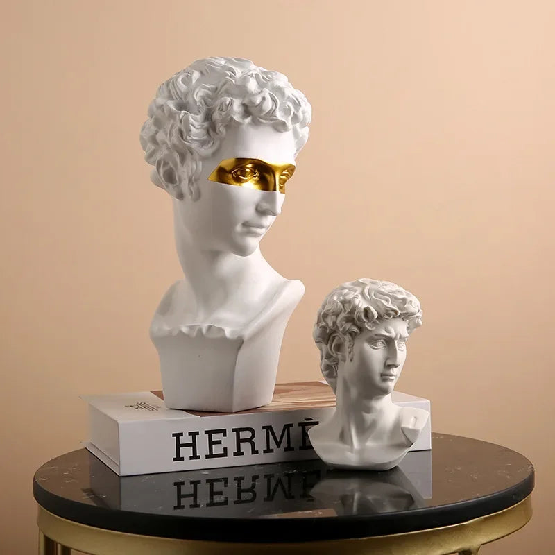 Statue nordischer griechischer Figuren, Mythologie Göttin, Held David, Venus, Mozart Büste, Figurine, Skulptur, Modell für Raumdekoration und Zeichenstudien