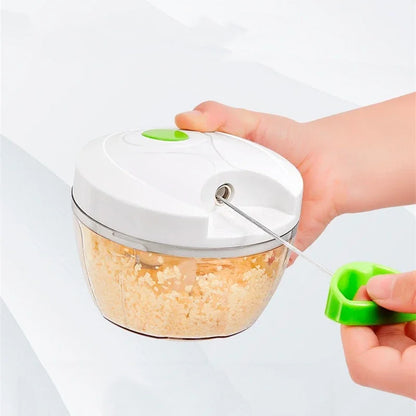 400 ml Manueller Lebensmittelzerkleinerer, Mini-Knoblauchzerkleinerer, Knoblauchzerkleinerer, Gemüsezwiebelschneider, Küchenkochzubehör