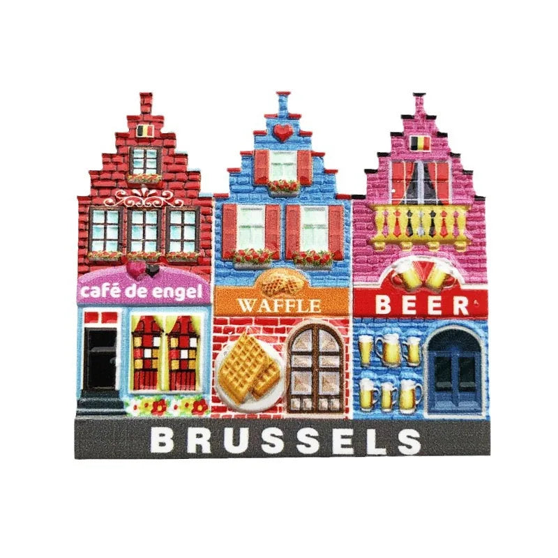 Harz Kühlschränke Magnet Brüssel Belgien Kreative Souvenirs Dekoration Magnetischer Kühlschrank Magnet Aufkleber Home Decoration