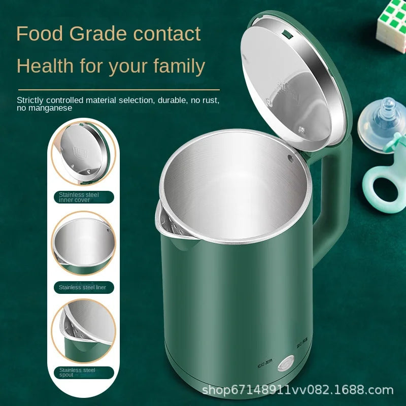 Wasserkocher, Edelstahl, kleine Haushaltsgeräte, Haushaltswasserkocher, automatische Abschaltung