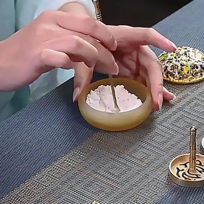 60g natürlicher Weihrauchpulver, vergrabener Holzkohle Weihrauch Asche Weihrauch Sandelholz Haushalts Weihrauchbrenner Asche für Weihrauchbrenner