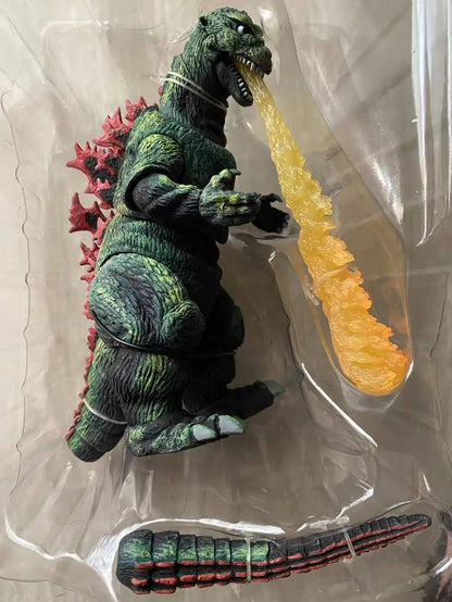 NECA 1956 Film Poster Godzilla Burning PVC Actionfigur – 18 cm, bewegliche Sammlerfigur aus dem 1956er Film, Kinder Geschenk