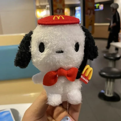 Sanrio Anime Kawaii Hello Kittys – McDonald's Revenue Officer, Cinnamoroll-Mikrofon-Plüschanhänger, Pochacco-Mädchen-Taschen-Geschenk