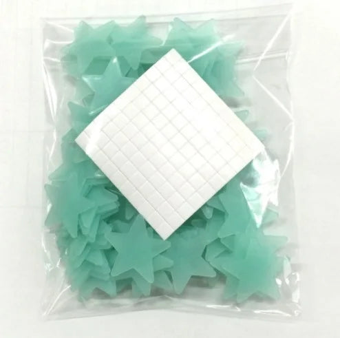 100pcs Nachtlicht Weiß 3D Sterne Leuchten Im Dunkeln Leuchtende Fluoreszierende Kunststoff Wand Weiß Aufkleber Wohnen Zuhause Kinderzimmer