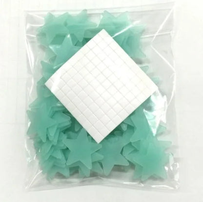 100pcs Nachtlicht Weiß 3D Sterne Leuchten Im Dunkeln Leuchtende Fluoreszierende Kunststoff Wand Weiß Aufkleber Wohnen Zuhause Kinderzimmer