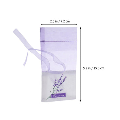 25 pcs leer Lavendelbeutel Blumendruckduft Beutel Beutel Beutel Entspannen Sie Schlaf Lavendel Bag Auto Hanging Hochzeit
