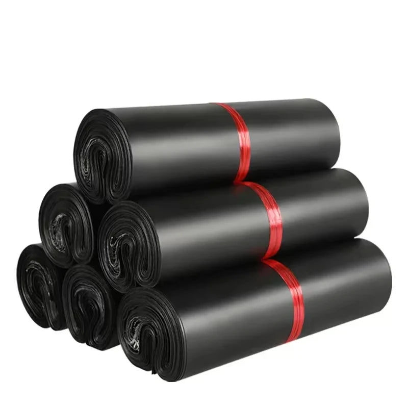 INPLUSTOP 20 Teile/los Versandtaschen Poly Umschlag Verpackung Liefertasche Biologisch abbaubare Schwarz Matte Kleidung Paketaufbewahrungstasche