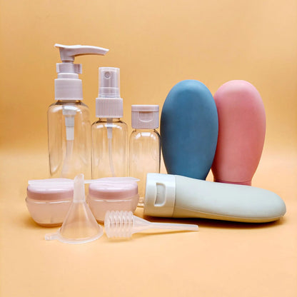 Reise Flüssigkeit Behälter Tragbares Werkzeug Parfüm Flasche Set Nachfüllbare Spray Lotion Shampoo Dusche Tube Abfüllung Nachfüllung Kosmetik