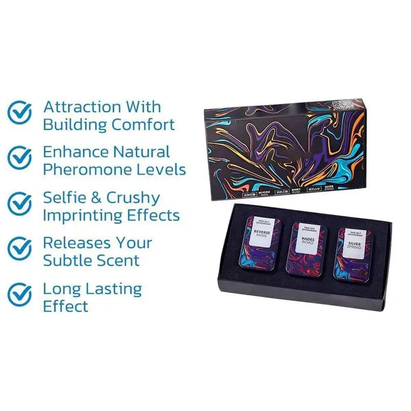Hommelure Fheromotherapy Festes Parfüm-Set für Männer, natürliches, langlebiges Hommelure Feromone Festes Parfüm für Frauen, Original-Parfums