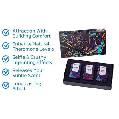 Hommelure Fheromotherapy Festes Parfüm-Set für Männer, natürliches, langlebiges Hommelure Feromone Festes Parfüm für Frauen, Original-Parfums