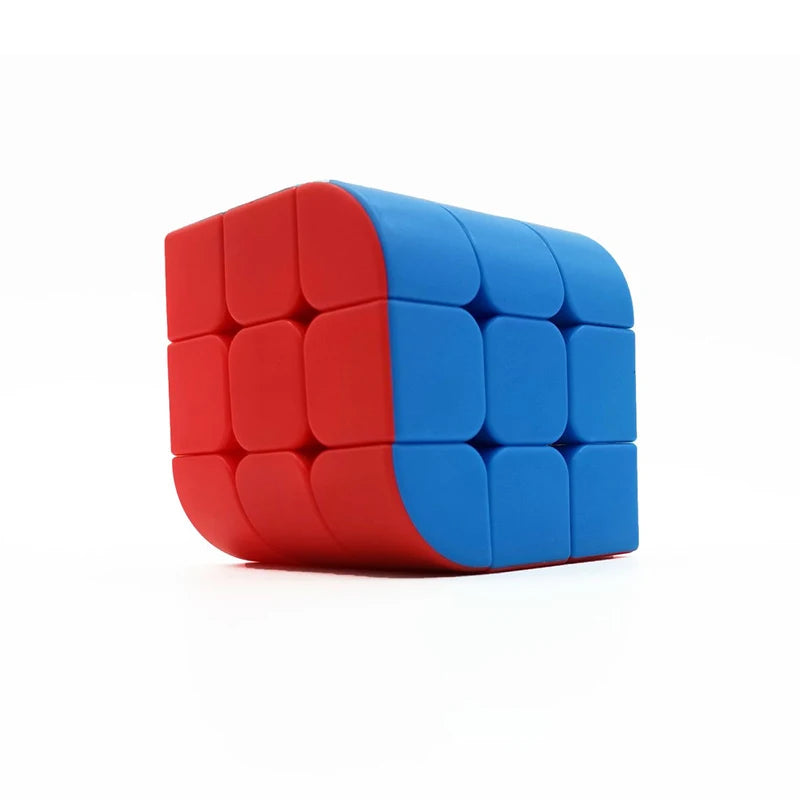 3x3x3 Trihedron Magic Cube – Gebogene Oberfläche, Professionelles Speed-Puzzle, Drehbares Gehirnspielzeug, Antistress, Lernspielzeug, Geschenk für Kinder