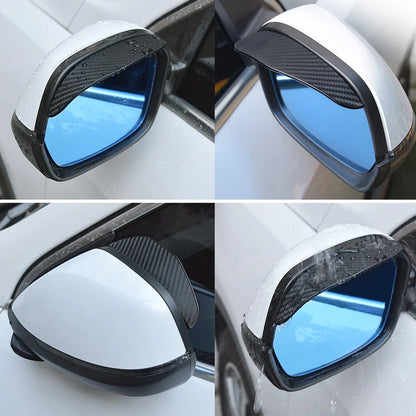 2PCS Auto Rückspiegel Regen Augenbraue Visier Carbon Faser Zubehör für Honda Civic Accord City Odyssey Spirior CRV