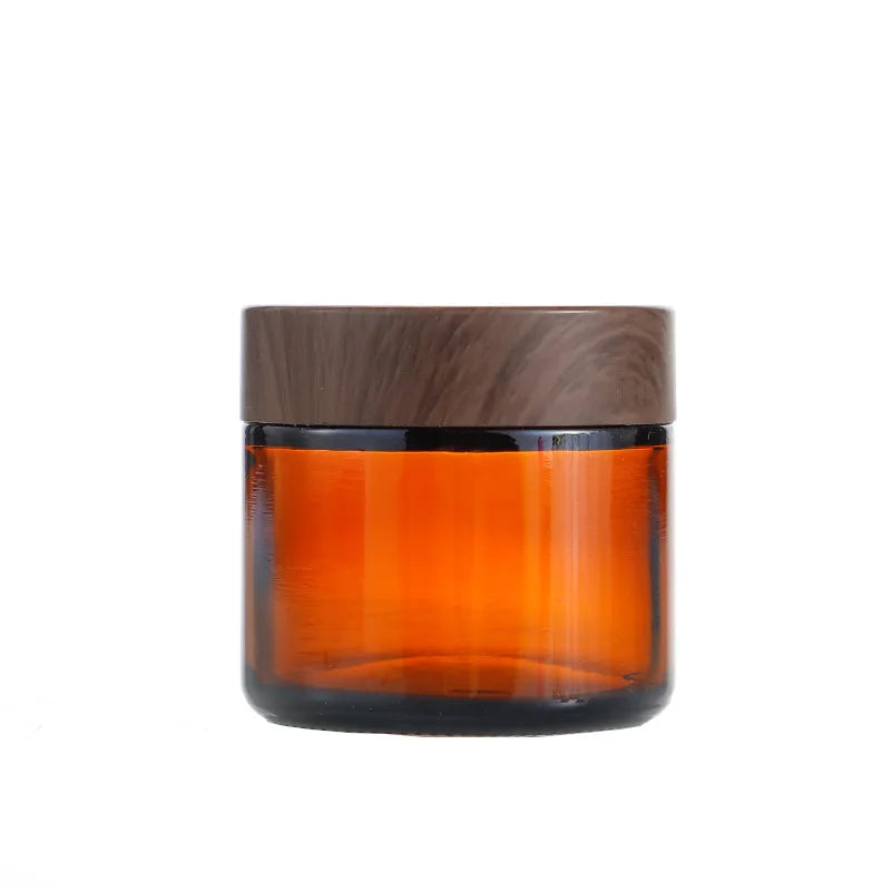 5/10/15/20/30/50/60g Dunkelbraune Cremeflasche Glas Separate Flasche Gesichtscreme Augencreme Box Leerer Kosmetikbehälter