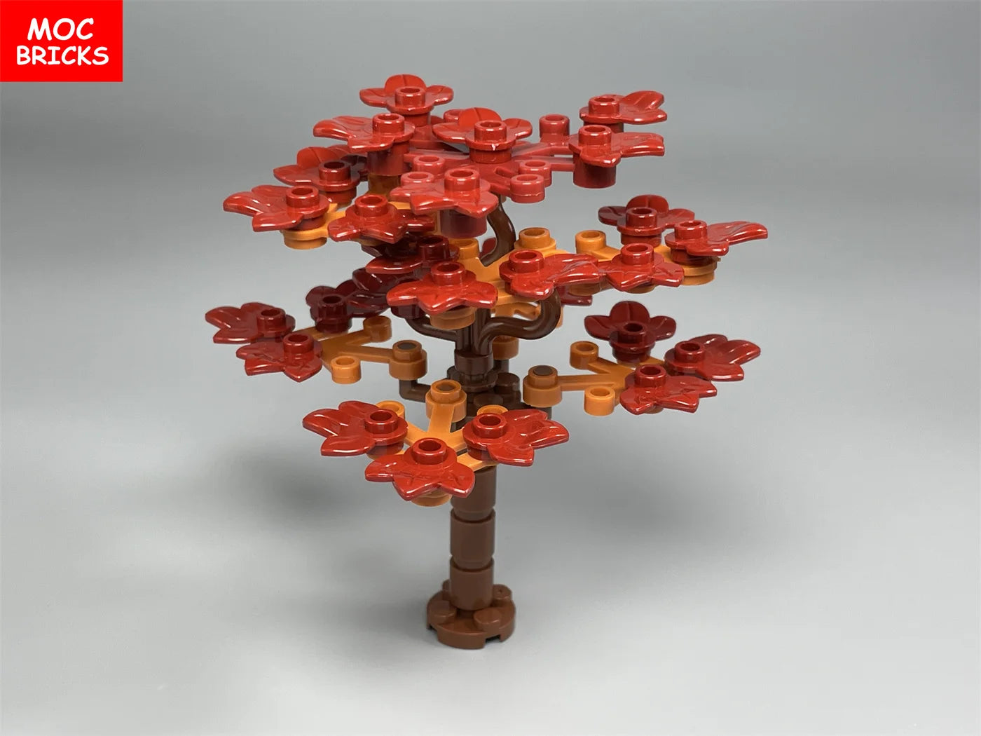 MOC Ziegel Kürbisblätter Maple Pflanzenbaum Haus See Lake Landschaft 32607 Bildungsbausteine Kinder Spielzeug Geschenk