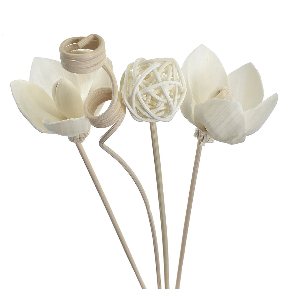 NEU 6PCS/8PCS/9PCS Künstliche Blumen Rattan-Rohr Duft-Stäbchen – Aroma-Diffusor Nachfüllstäbchen DIY Floral