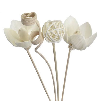 NEU 6PCS/8PCS/9PCS Künstliche Blumen Rattan-Rohr Duft-Stäbchen – Aroma-Diffusor Nachfüllstäbchen DIY Floral