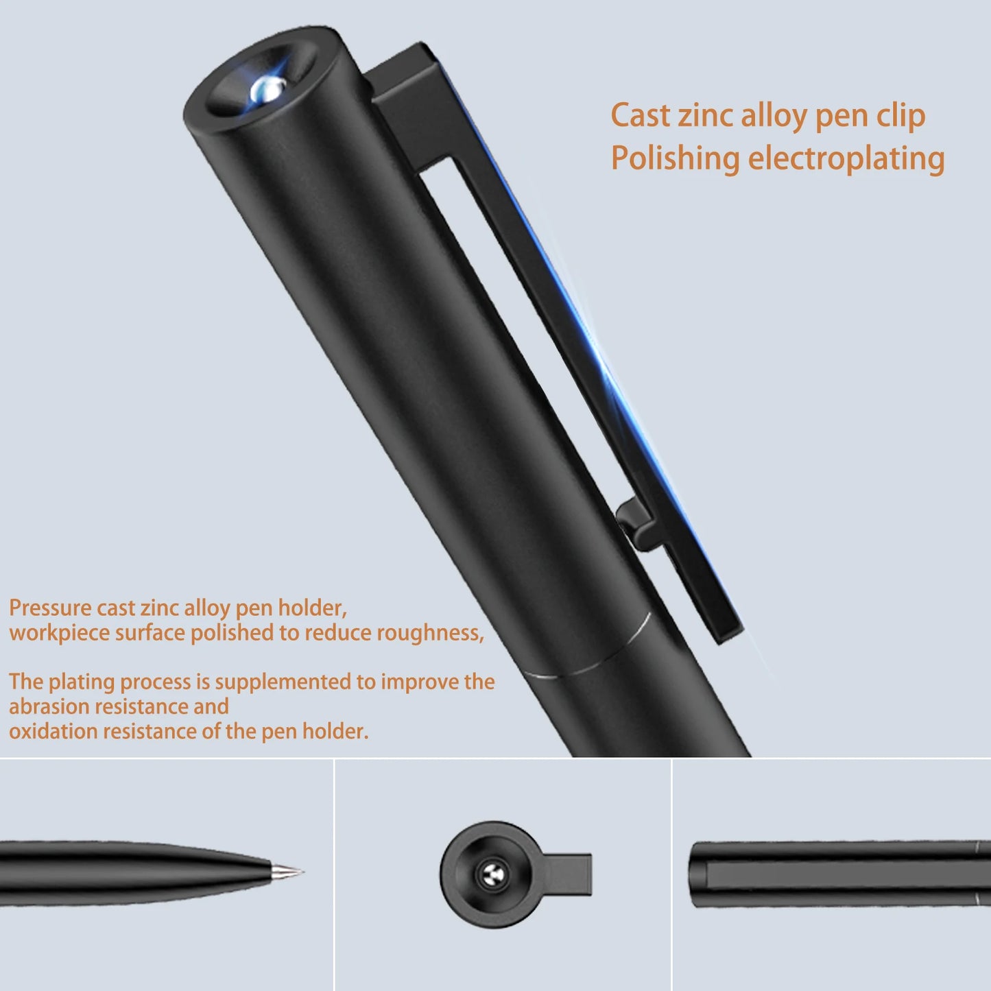 Bunki Metallschild Stiftkugel signieren Stift 0,5 mm Gel vor Vorscheibe Smooth Switzerland Refill Black Ink Office School Schreibstift