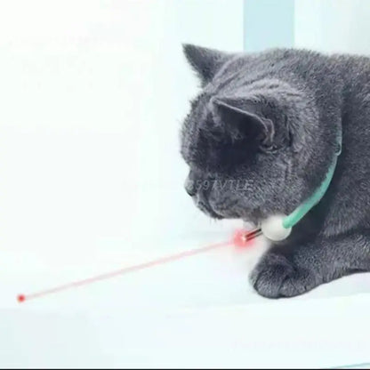 Cat Teaser Laser Toy Type-C Wiederaufladbar 24 Stunden nach dem Aufladen Katzenzubehör Laser Collar Katzenspielzeug Cat Teaser Automatic