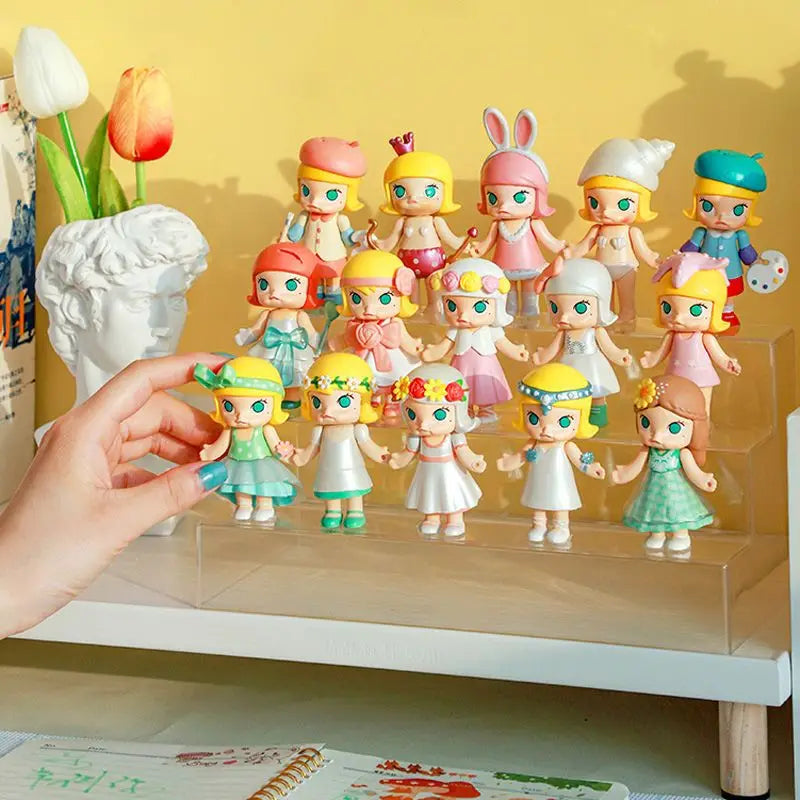 Klarer Acryl-Display-Riser-Regal – für Funko POP, Parfüm, Make-up-Organizer und Actionfigurhalter, Modellauto- und Cupcake-Ständer