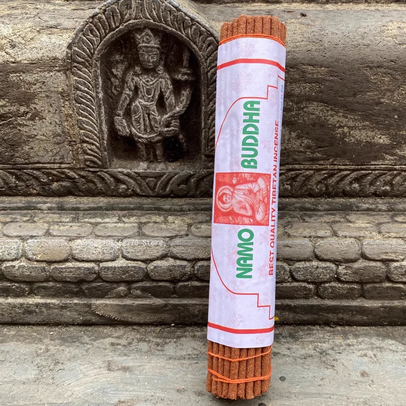 Räucherstäbchen mit 20 cm Faden, Nepal, Sakyamuni-Buddha, tibetischer Räucherstäbchen, natürliche Aromatherapie für Zuhause und Innenbereich, beruhigt den Geist und verbessert den Schlaf