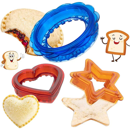 LMETJMA Sandwich Cutter und Sealer Uncrustable Brot Sandwich Maker Decruster für Kinder Lunchbox Bento Box KC0445