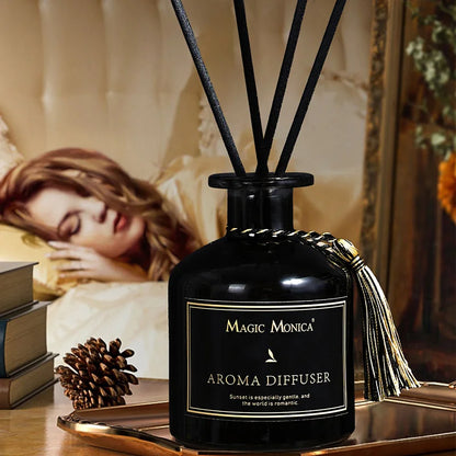 Rattan Kein Feuer Duft 50ml Schilf Diffusor Sets Frische Luft Toilette Desodorierung Aromatherapie Aroma Diffusor für Schlafsaal Badezimmer